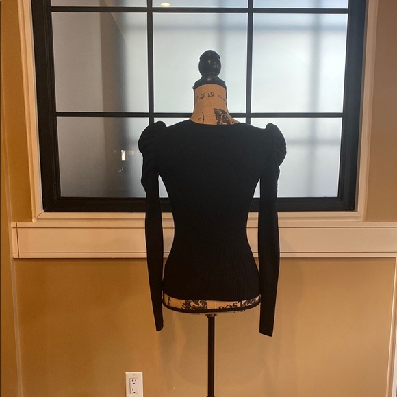 Almost Famous Scoop-Neck Puff-Shoulder Ribbed Sweater. Sz Sm. NWOT - Picture 4 of 8